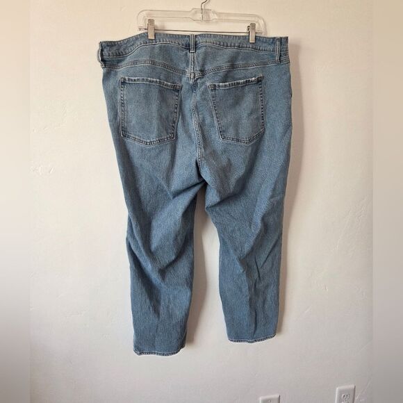 Old Navy OG Straight High Rise Jeans Secret Smooth Pockets Medium Wash Plus 22 - Picture 7 of 9